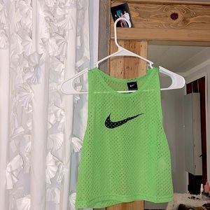 Green Nike tank top